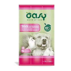 oasy dog stick con salmone 3 x 12 gr