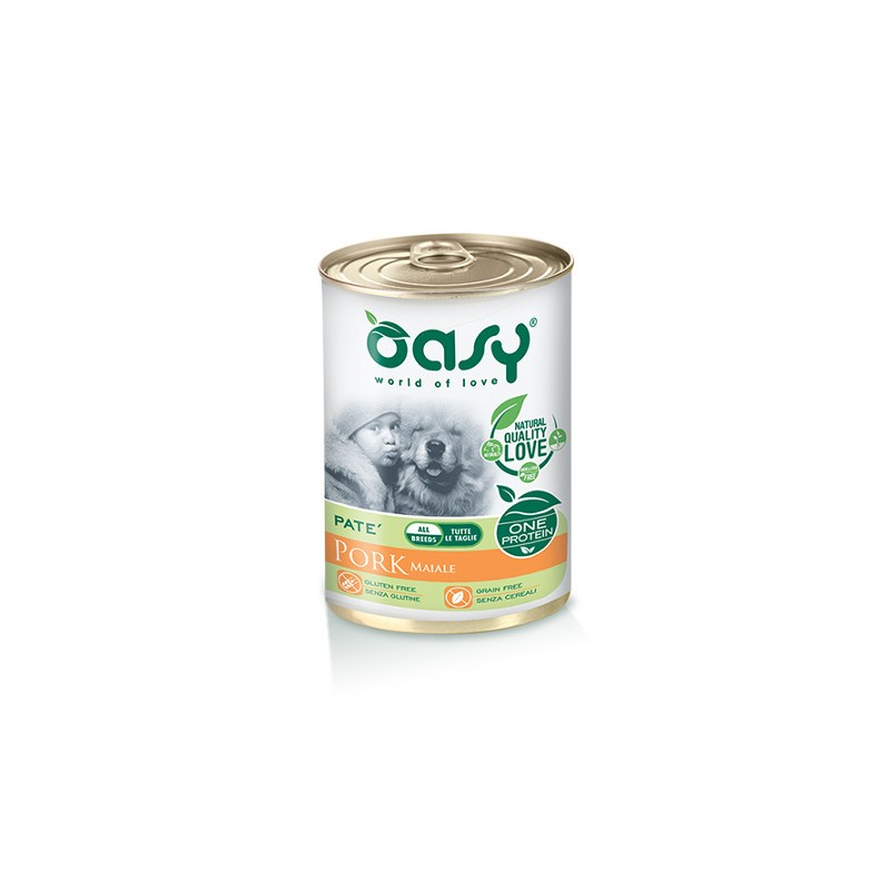 oasy one protein adult medium large maiale 400gr