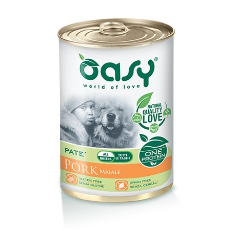 oasy one protein adult medium large maiale 400gr