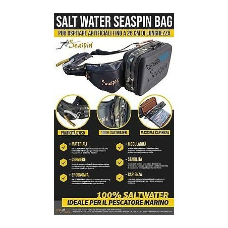 seaspin saltwater sling lure bag zaino spinning