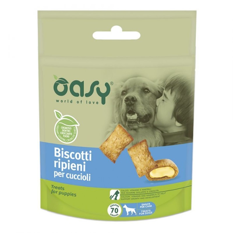 snack oasy biscotti ripieni per cuccioli