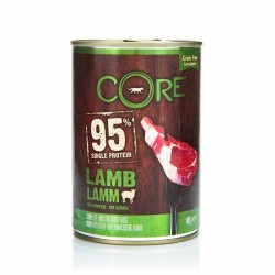 wellness core 95 dog agnello e zucca grain free 400 gr