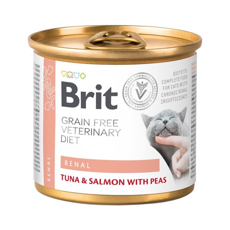 brit care renal veterinary diet tonno salmone con piselli grain free scadenza giugno 2023