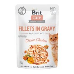 brit care gatto filetti di pollo in salsa