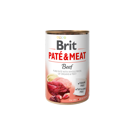 brit care patÃ© & meat manzo 400g