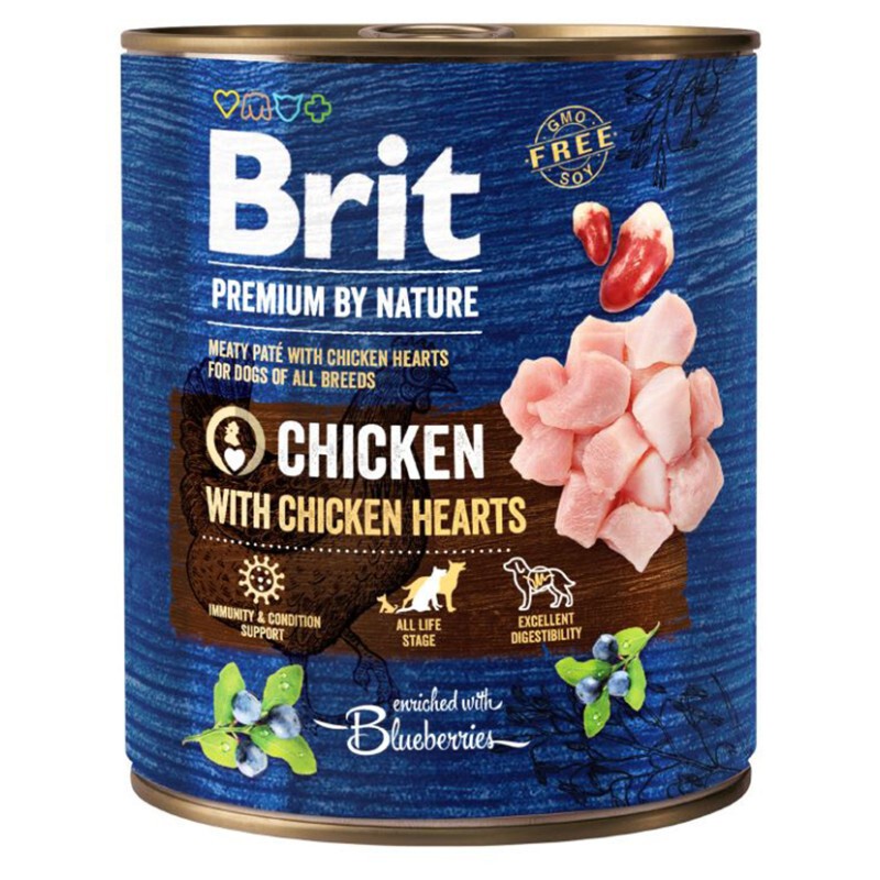 brit care premium by nature patÃ© pollo con cuore di pollo