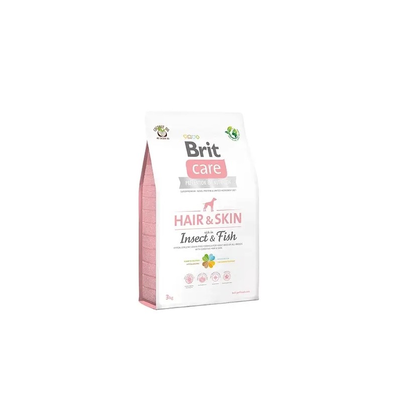 brit care prevention by nutrition hairy & skin rich in insect & fish