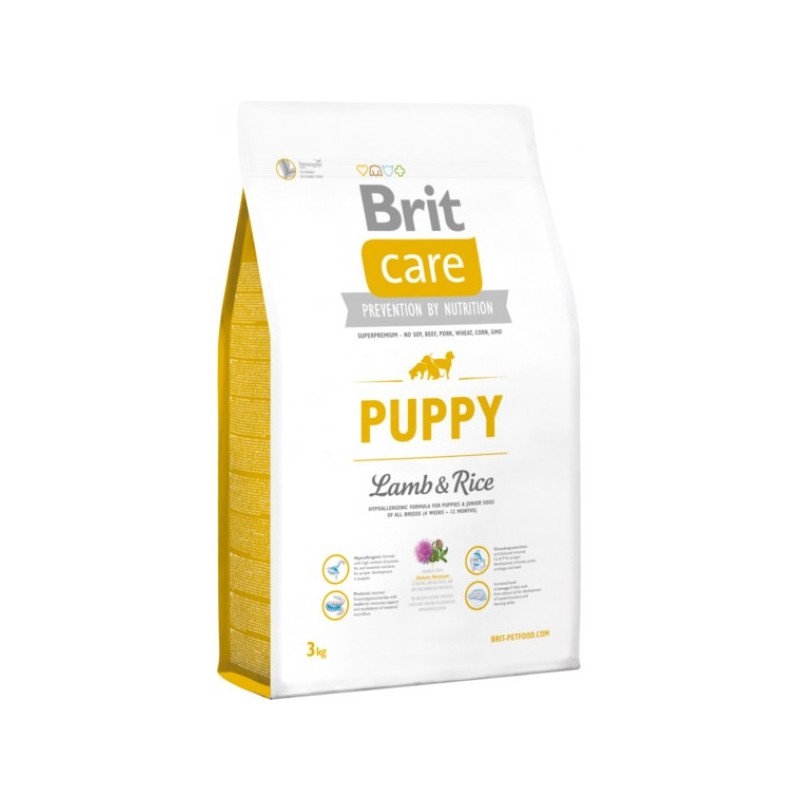 brit care prevention by nutrition puppy lamb & rice