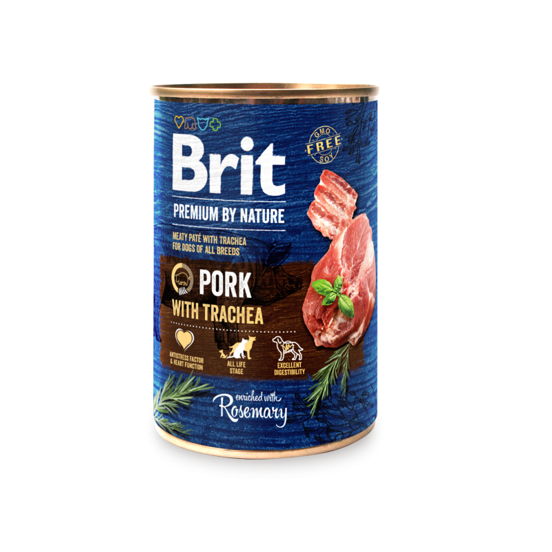 brit premium by nature pork with trachea