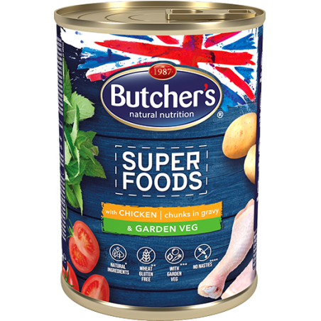 butcherâ€™s super foods bocconcini in salsa con carne di pollo e verdure 400g