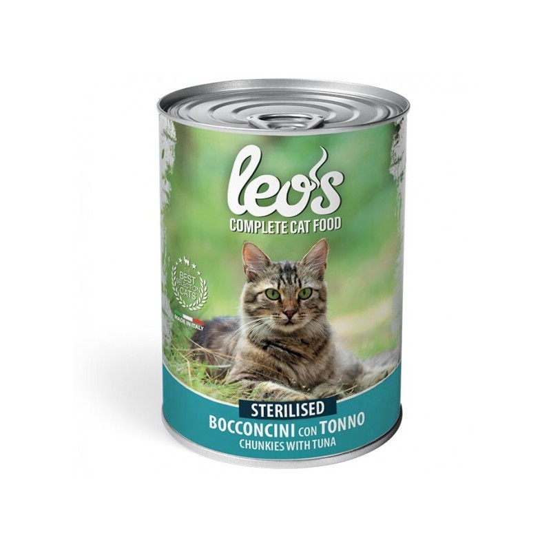 leo's gatto sterilized con tonno 415g
