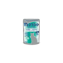 monge cat wet food natural buste tonno con anatra