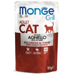 monge grill adult cat agnello