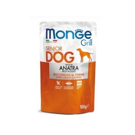 monge grill adult dog  bocconcini anatra 100 gr