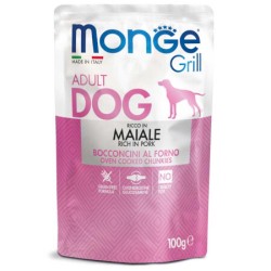 monge grill adult dog bocconcini maiale 100g