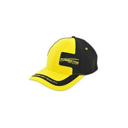 cappello nero giallo tubertini